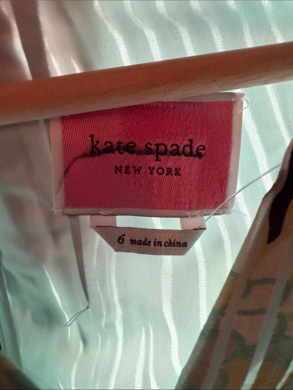 kate spade Mint Green Floral Midi Dress sz 6 - Picture 4 of 11